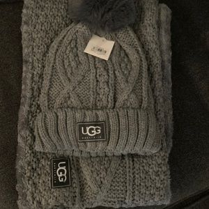 UGG beanie and scarf